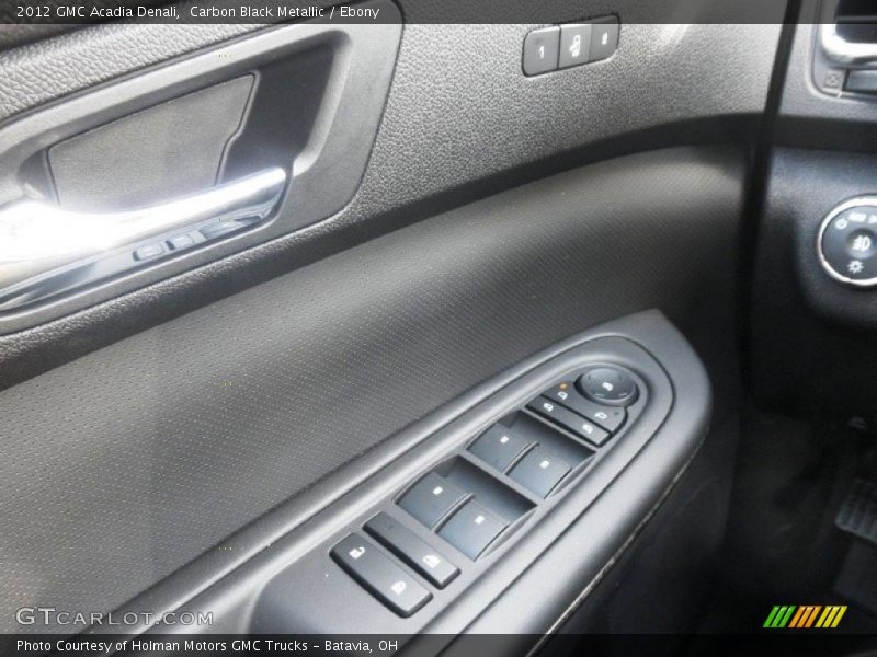 Carbon Black Metallic / Ebony 2012 GMC Acadia Denali