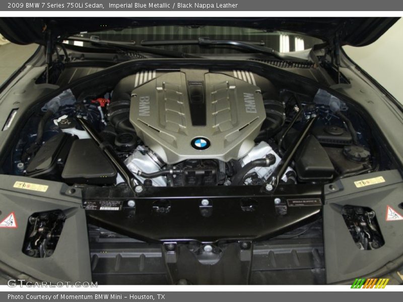Imperial Blue Metallic / Black Nappa Leather 2009 BMW 7 Series 750Li Sedan