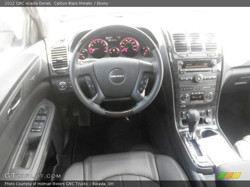 Carbon Black Metallic / Ebony 2012 GMC Acadia Denali