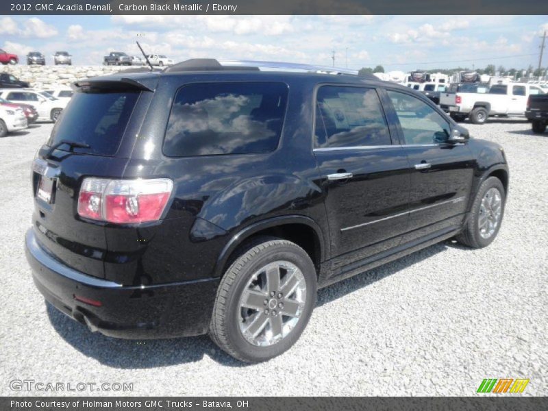 Carbon Black Metallic / Ebony 2012 GMC Acadia Denali