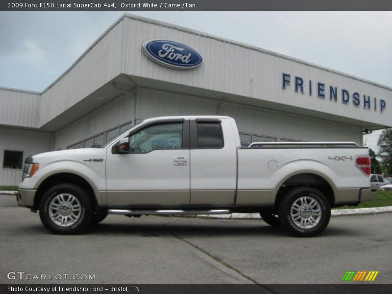 Oxford White / Camel/Tan 2009 Ford F150 Lariat SuperCab 4x4