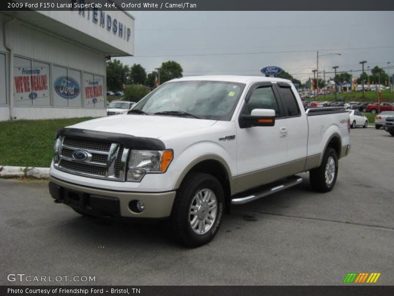 Oxford White / Camel/Tan 2009 Ford F150 Lariat SuperCab 4x4