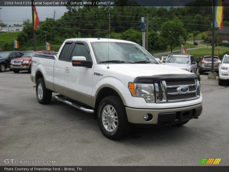 Oxford White / Camel/Tan 2009 Ford F150 Lariat SuperCab 4x4