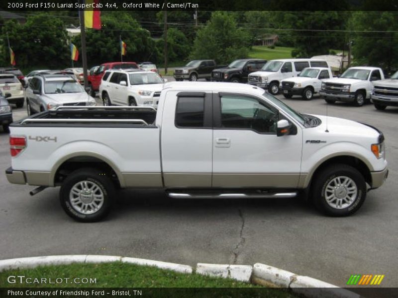 Oxford White / Camel/Tan 2009 Ford F150 Lariat SuperCab 4x4