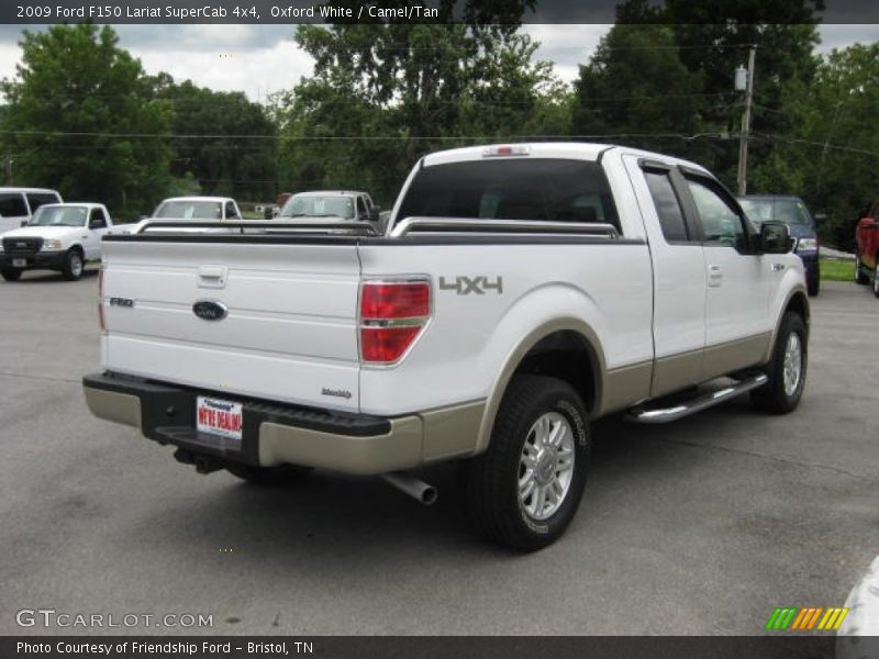 Oxford White / Camel/Tan 2009 Ford F150 Lariat SuperCab 4x4