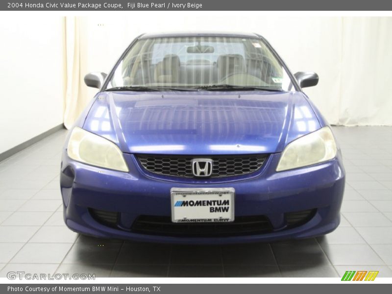 Fiji Blue Pearl / Ivory Beige 2004 Honda Civic Value Package Coupe