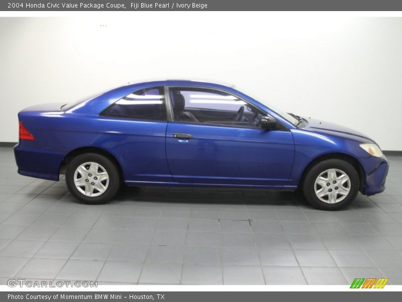 Fiji Blue Pearl / Ivory Beige 2004 Honda Civic Value Package Coupe