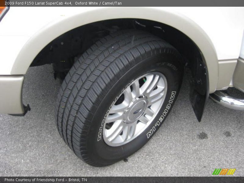 Oxford White / Camel/Tan 2009 Ford F150 Lariat SuperCab 4x4