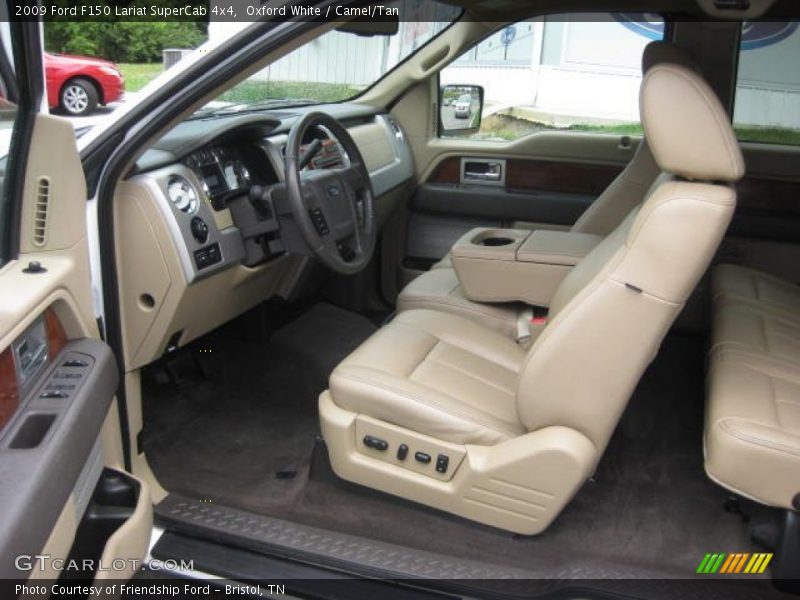 Oxford White / Camel/Tan 2009 Ford F150 Lariat SuperCab 4x4