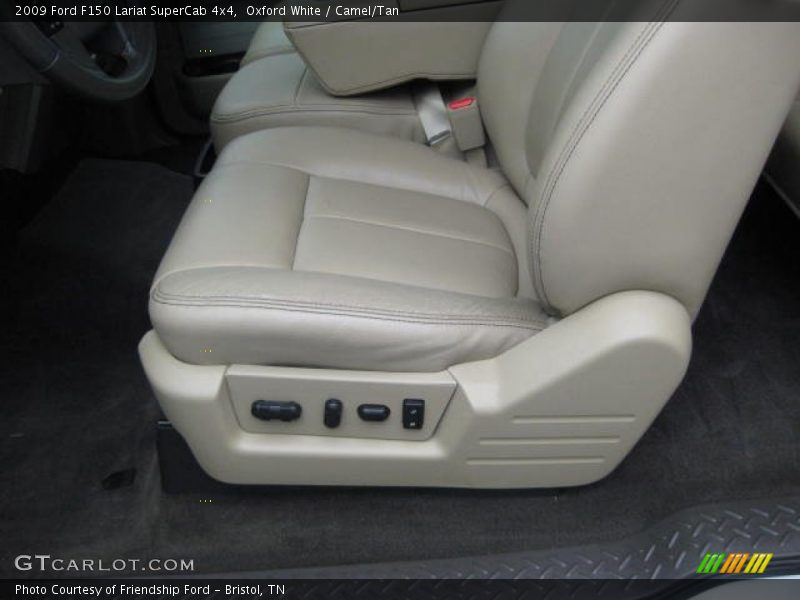 Oxford White / Camel/Tan 2009 Ford F150 Lariat SuperCab 4x4
