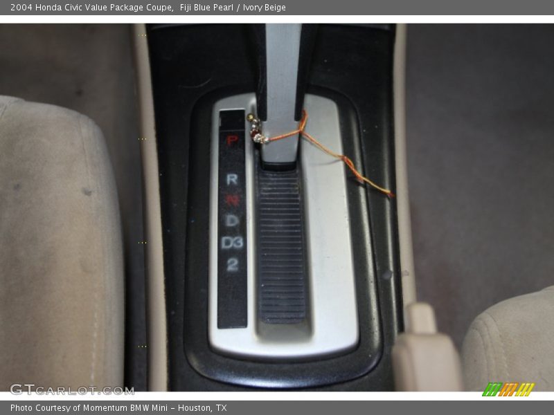 Fiji Blue Pearl / Ivory Beige 2004 Honda Civic Value Package Coupe