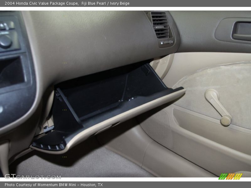Fiji Blue Pearl / Ivory Beige 2004 Honda Civic Value Package Coupe