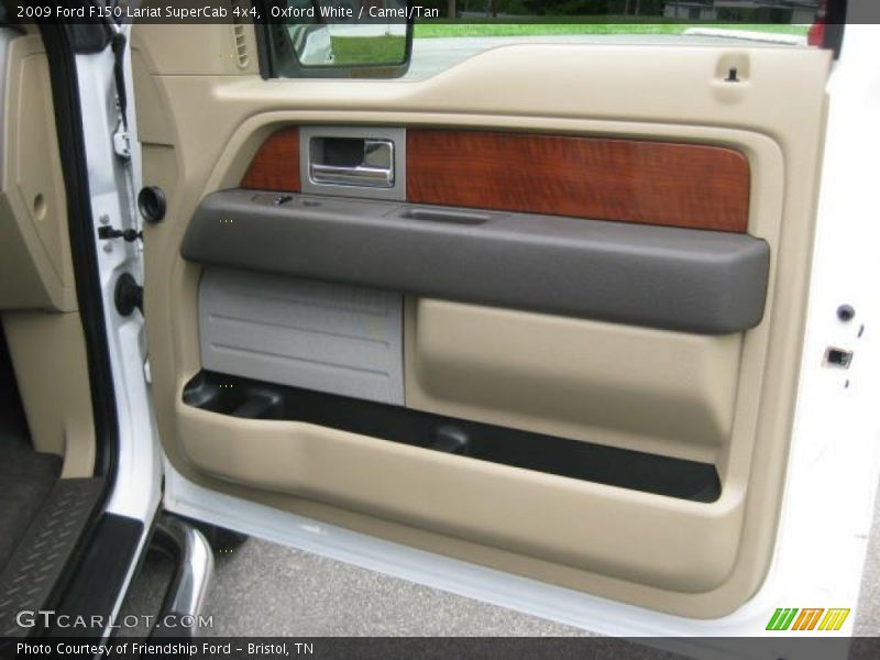 Oxford White / Camel/Tan 2009 Ford F150 Lariat SuperCab 4x4