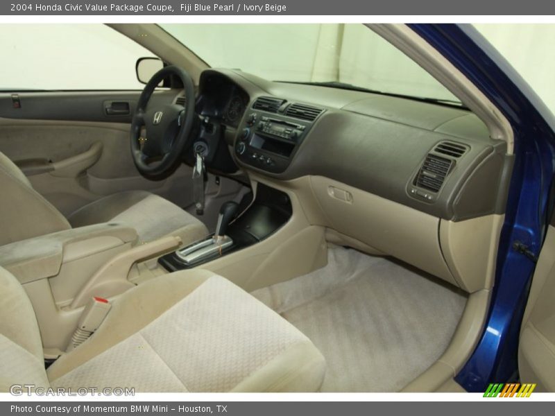 Fiji Blue Pearl / Ivory Beige 2004 Honda Civic Value Package Coupe