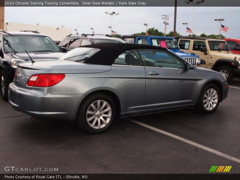 Silver Steel Metallic / Dark Slate Gray 2010 Chrysler Sebring Touring Convertible