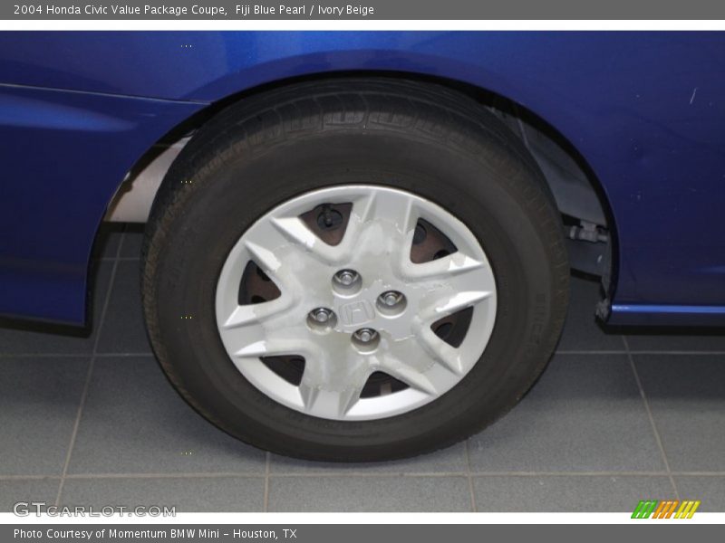 Fiji Blue Pearl / Ivory Beige 2004 Honda Civic Value Package Coupe