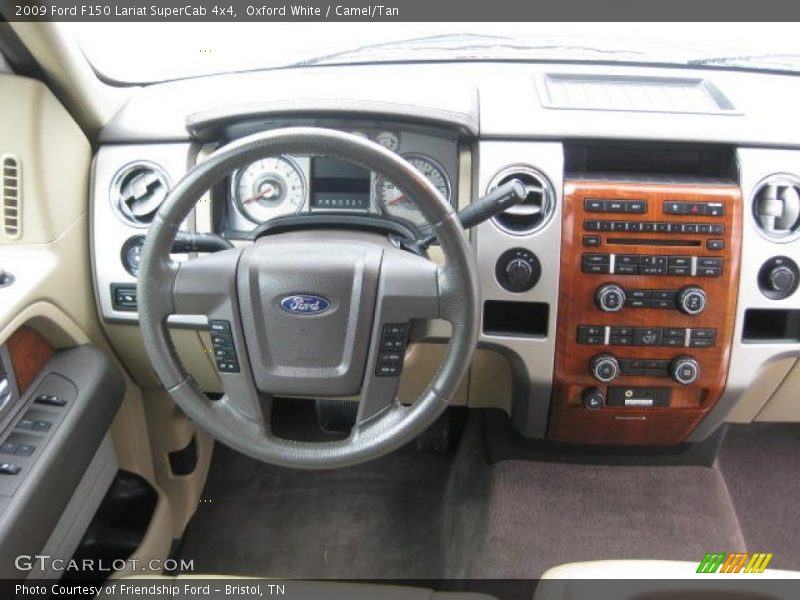 Oxford White / Camel/Tan 2009 Ford F150 Lariat SuperCab 4x4