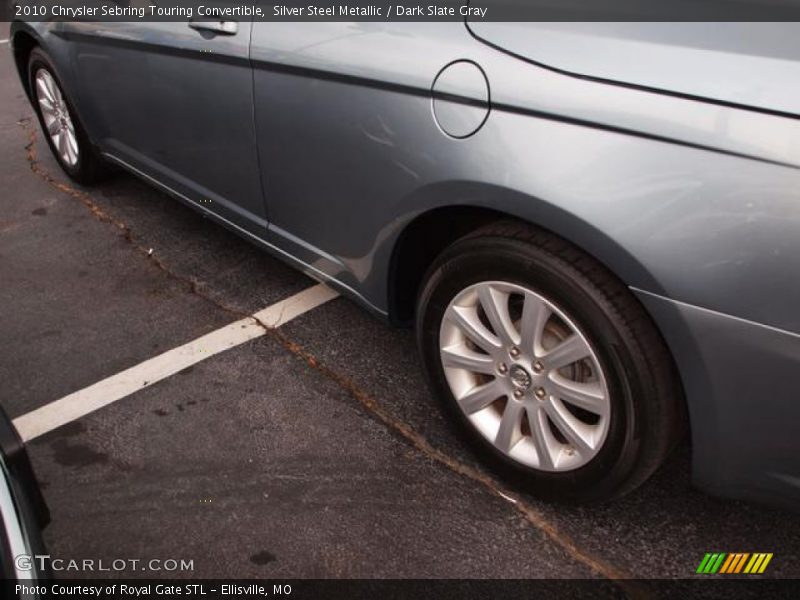 Silver Steel Metallic / Dark Slate Gray 2010 Chrysler Sebring Touring Convertible