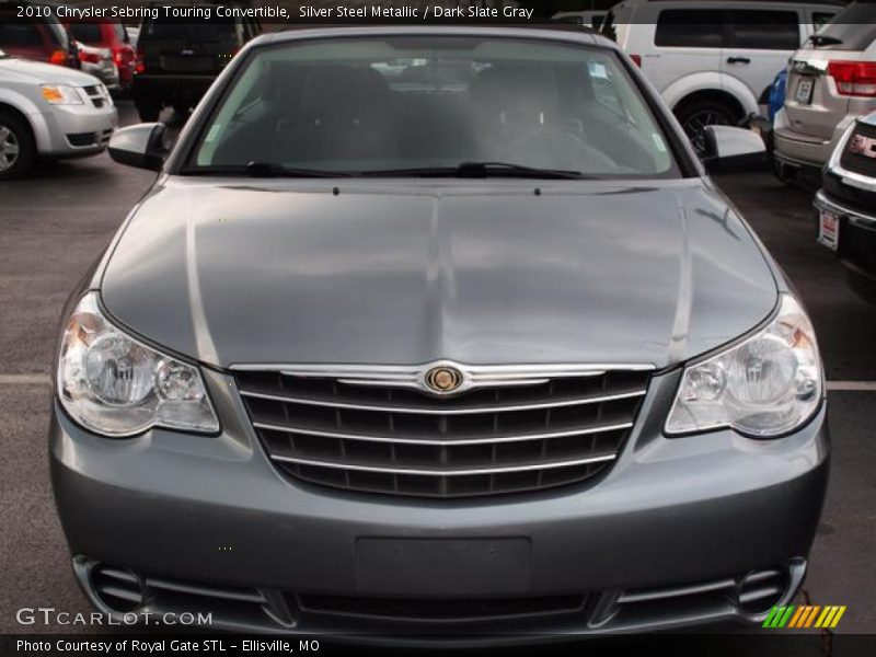 Silver Steel Metallic / Dark Slate Gray 2010 Chrysler Sebring Touring Convertible