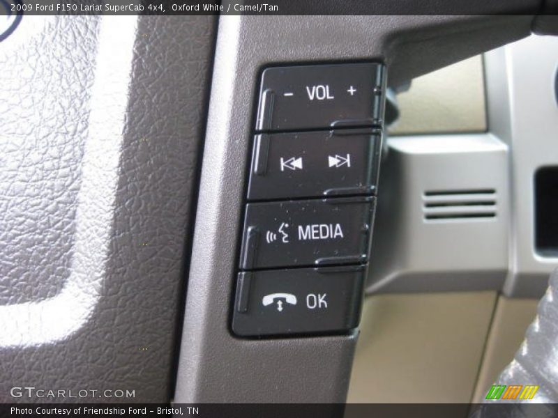 Oxford White / Camel/Tan 2009 Ford F150 Lariat SuperCab 4x4