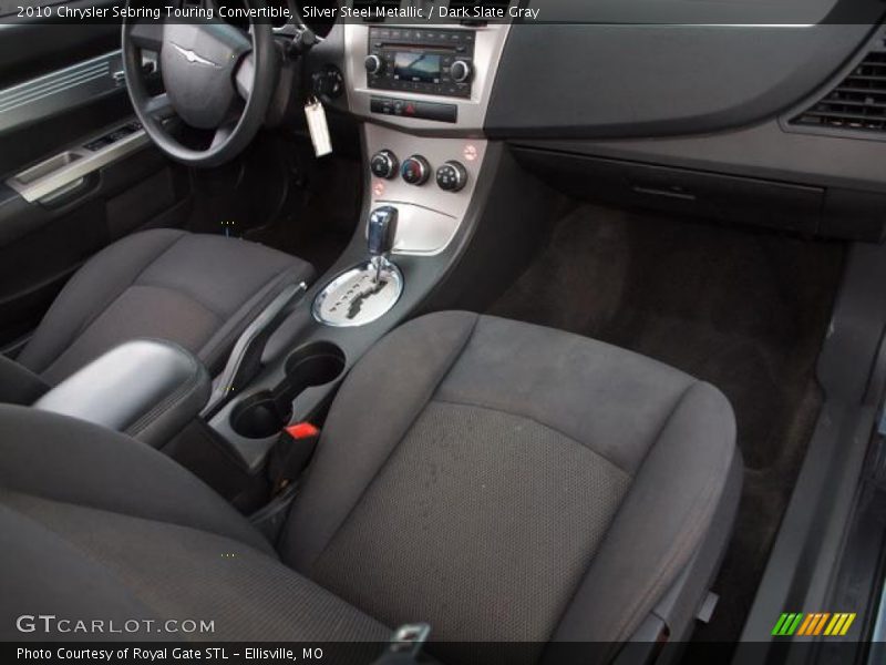 Silver Steel Metallic / Dark Slate Gray 2010 Chrysler Sebring Touring Convertible