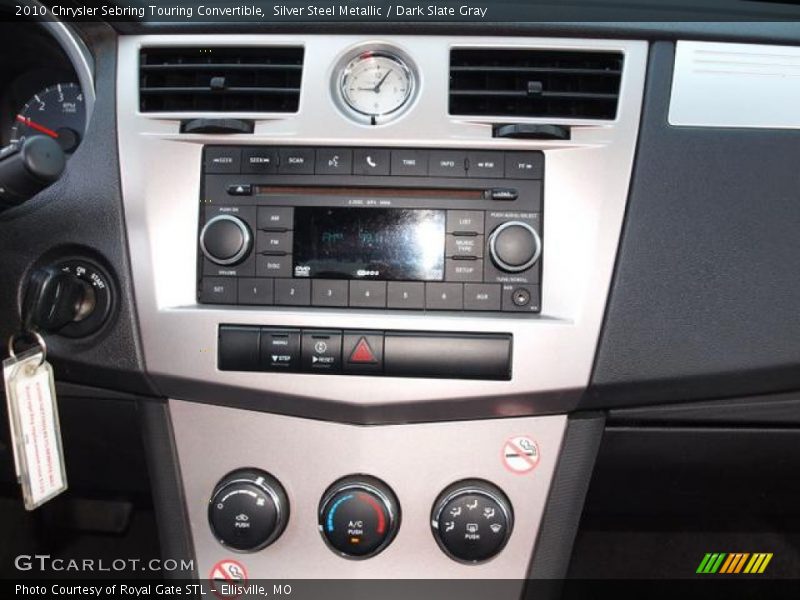 Silver Steel Metallic / Dark Slate Gray 2010 Chrysler Sebring Touring Convertible