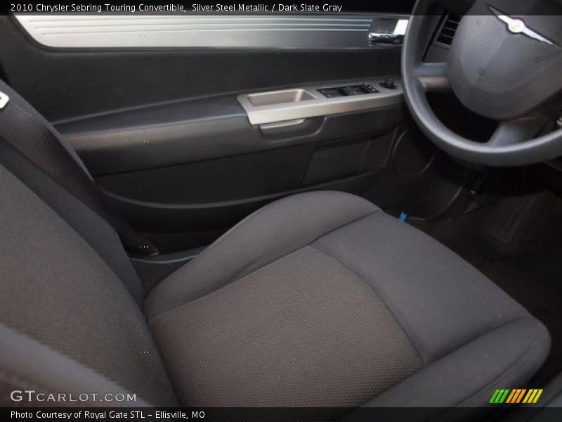 Silver Steel Metallic / Dark Slate Gray 2010 Chrysler Sebring Touring Convertible