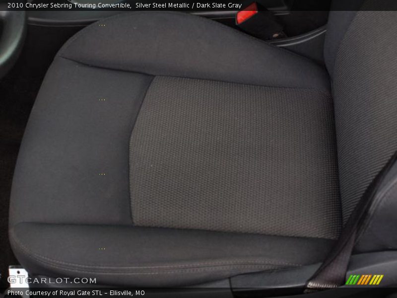 Silver Steel Metallic / Dark Slate Gray 2010 Chrysler Sebring Touring Convertible