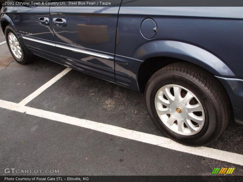 Steel Blue Pearl / Taupe 2001 Chrysler Town & Country LXi