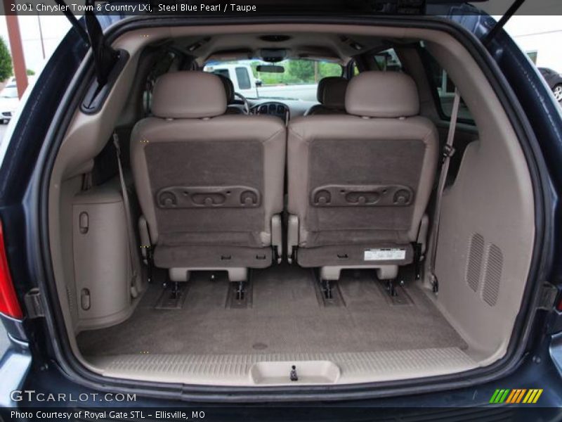 Steel Blue Pearl / Taupe 2001 Chrysler Town & Country LXi