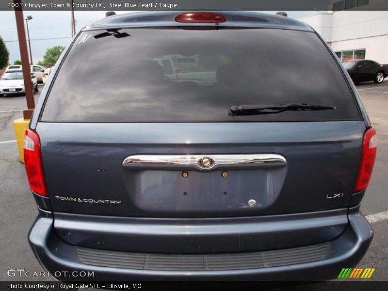 Steel Blue Pearl / Taupe 2001 Chrysler Town & Country LXi