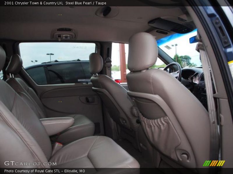 Steel Blue Pearl / Taupe 2001 Chrysler Town & Country LXi
