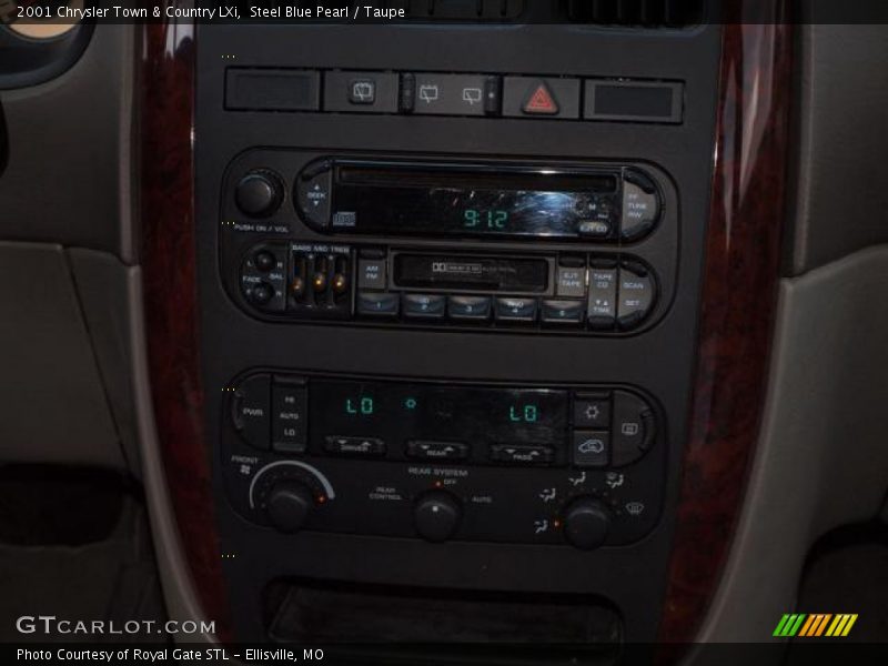 Steel Blue Pearl / Taupe 2001 Chrysler Town & Country LXi