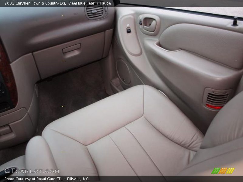 Steel Blue Pearl / Taupe 2001 Chrysler Town & Country LXi