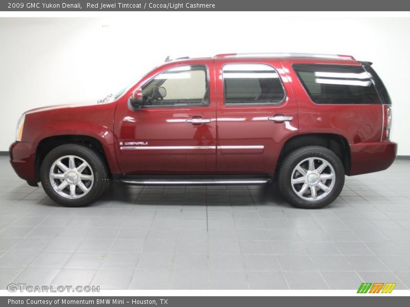 Red Jewel Tintcoat / Cocoa/Light Cashmere 2009 GMC Yukon Denali