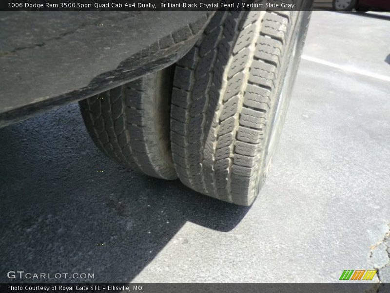 Brilliant Black Crystal Pearl / Medium Slate Gray 2006 Dodge Ram 3500 Sport Quad Cab 4x4 Dually