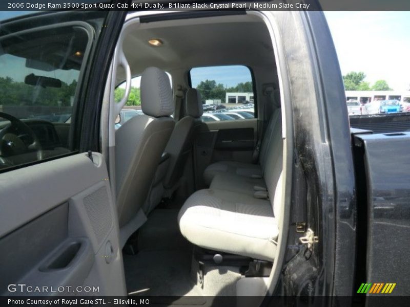 Brilliant Black Crystal Pearl / Medium Slate Gray 2006 Dodge Ram 3500 Sport Quad Cab 4x4 Dually