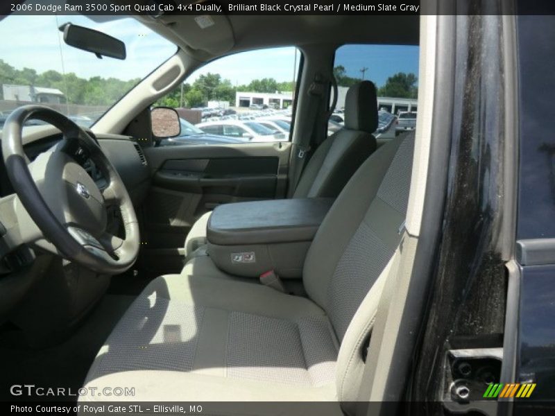 Brilliant Black Crystal Pearl / Medium Slate Gray 2006 Dodge Ram 3500 Sport Quad Cab 4x4 Dually