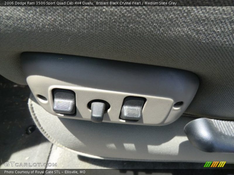Brilliant Black Crystal Pearl / Medium Slate Gray 2006 Dodge Ram 3500 Sport Quad Cab 4x4 Dually
