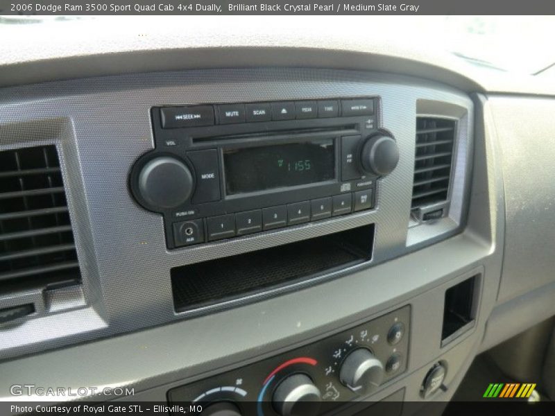 Brilliant Black Crystal Pearl / Medium Slate Gray 2006 Dodge Ram 3500 Sport Quad Cab 4x4 Dually