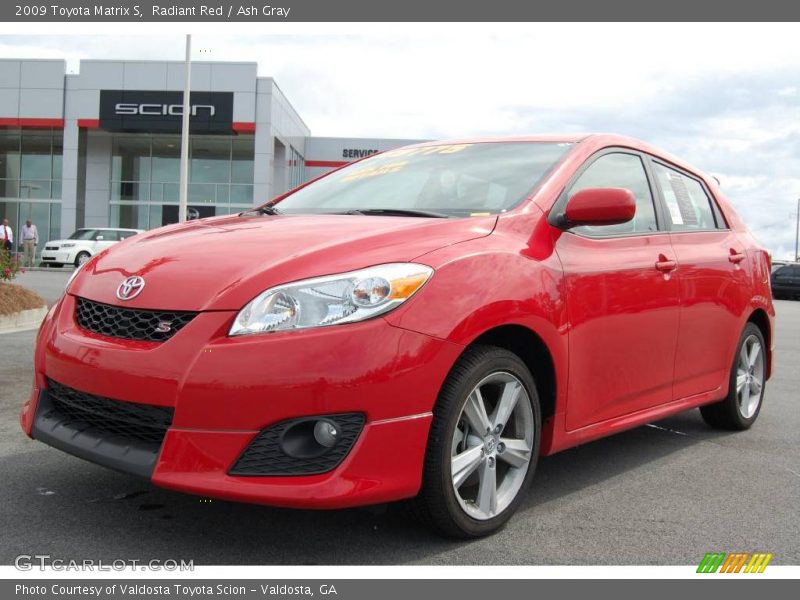 Radiant Red / Ash Gray 2009 Toyota Matrix S