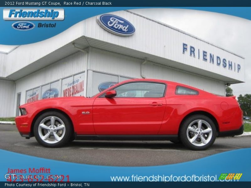 Race Red / Charcoal Black 2012 Ford Mustang GT Coupe