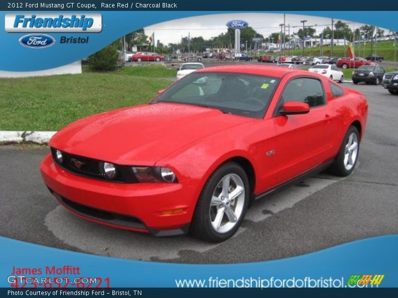 Race Red / Charcoal Black 2012 Ford Mustang GT Coupe