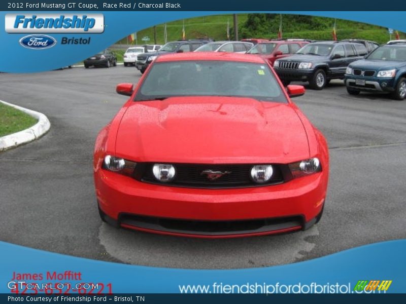 Race Red / Charcoal Black 2012 Ford Mustang GT Coupe
