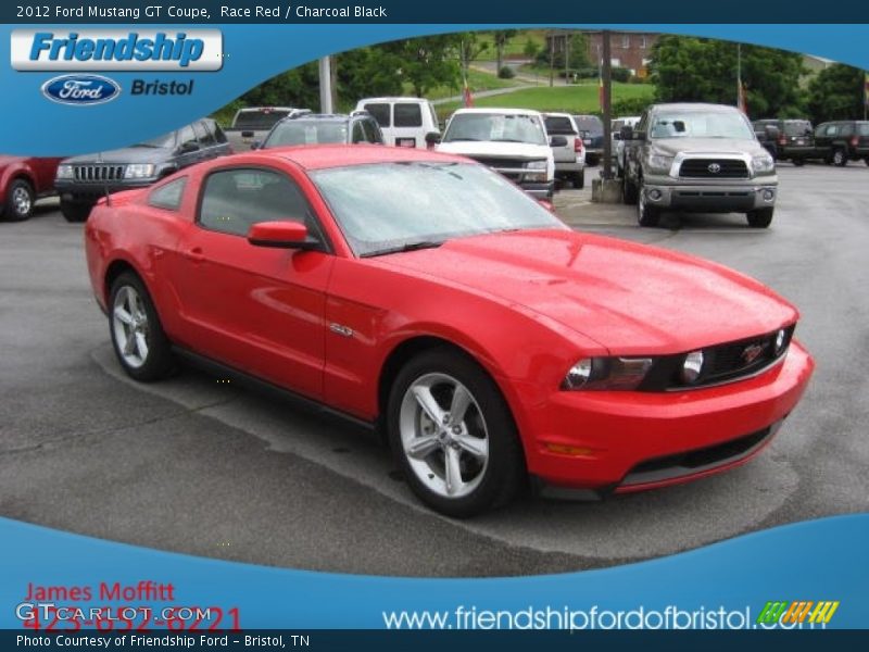 Race Red / Charcoal Black 2012 Ford Mustang GT Coupe