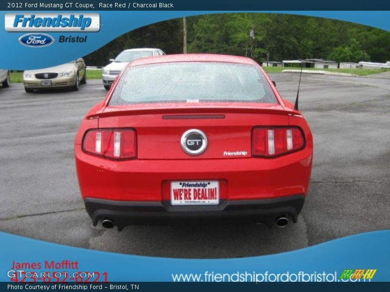 Race Red / Charcoal Black 2012 Ford Mustang GT Coupe
