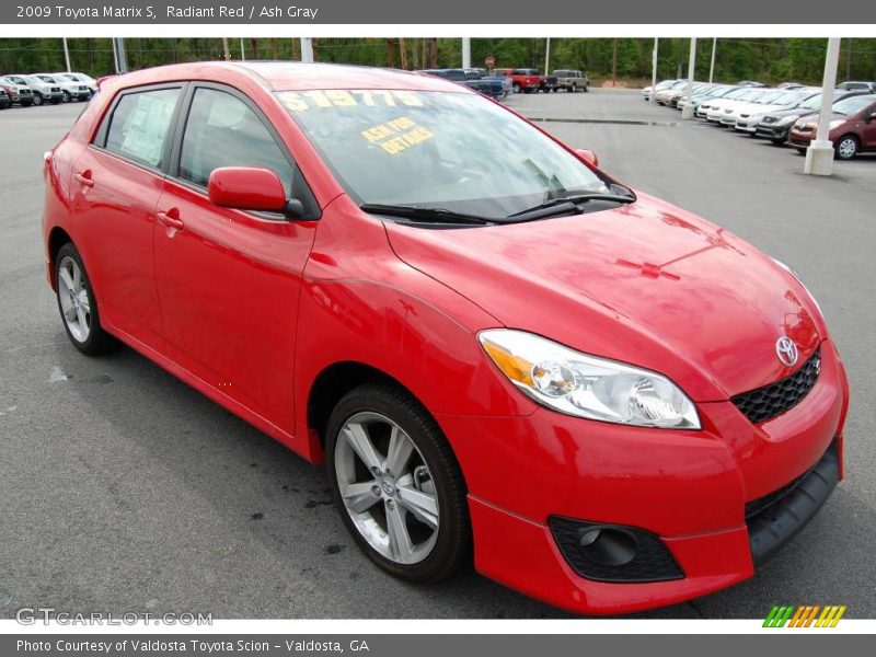 Radiant Red / Ash Gray 2009 Toyota Matrix S