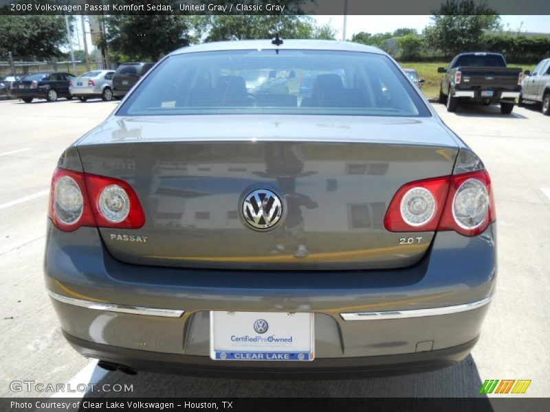 United Gray / Classic Gray 2008 Volkswagen Passat Komfort Sedan