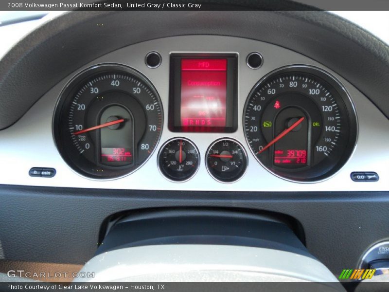United Gray / Classic Gray 2008 Volkswagen Passat Komfort Sedan