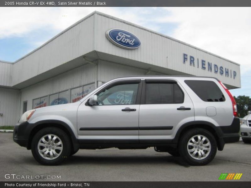 Satin Silver Metallic / Black 2005 Honda CR-V EX 4WD